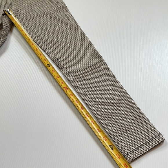 Forever 21 super skinny plaid trousers, black, cream & tan plaid. Women’s small - Picture 8 of 12